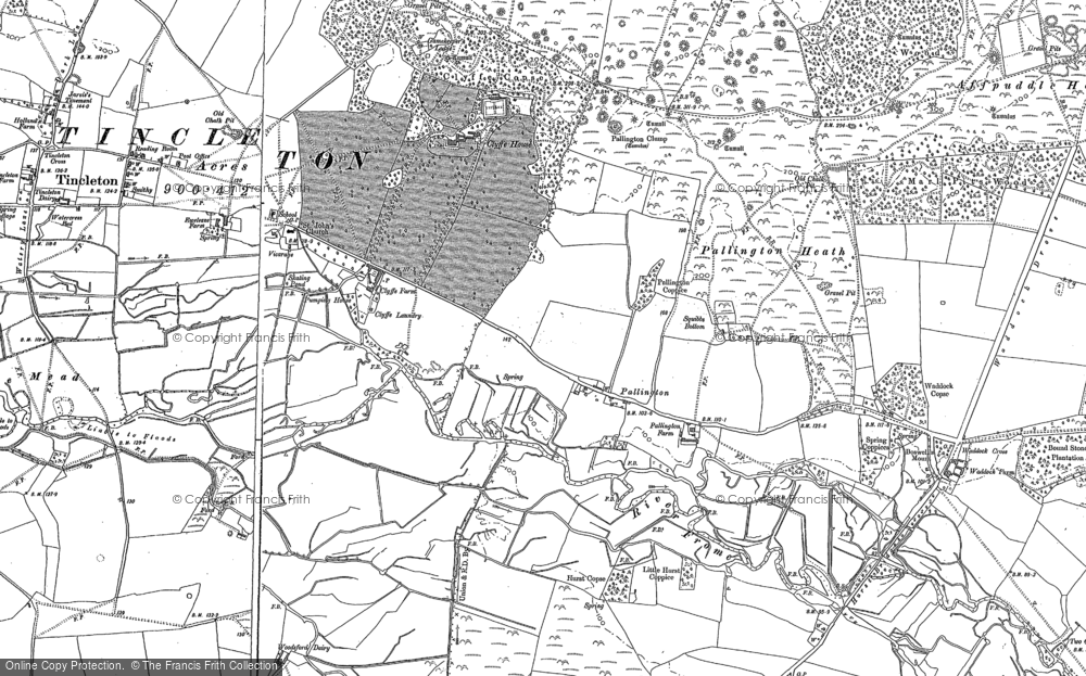 Old Map of Pallington, 1886 - 1887 in 1886