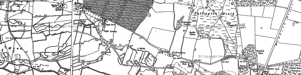 Old map of Pallington in 1886