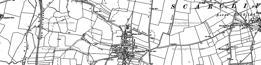 Old map of Palterton in 1897