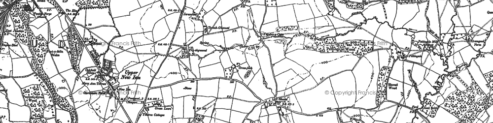 Old map of Panteg in 1900