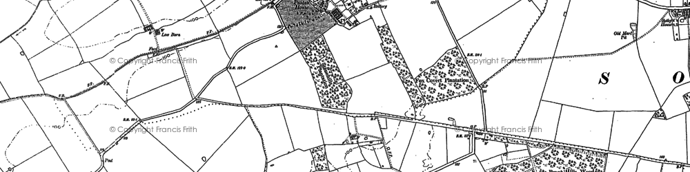 Old map of Panton in 1886