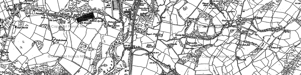 Old map of Pantyffynnon in 1905