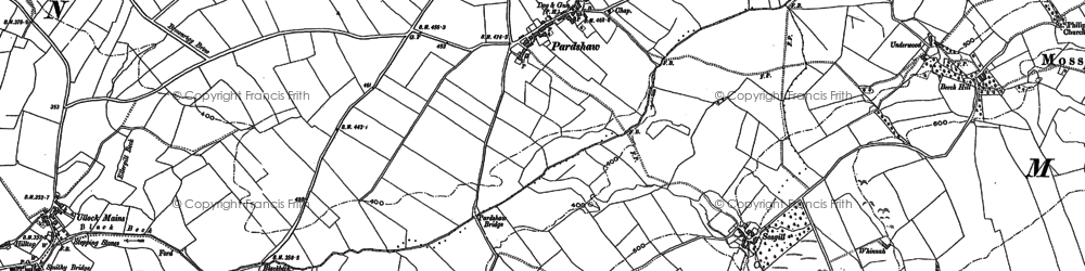Old map of Pardshaw in 1898