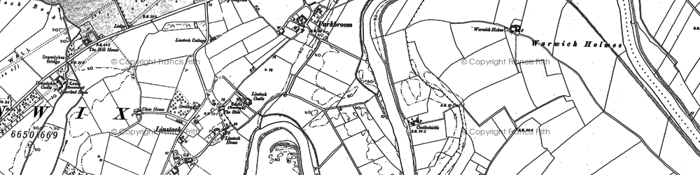 Old map of Park Broom in 1888