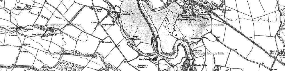 Old map of Park End in 1895