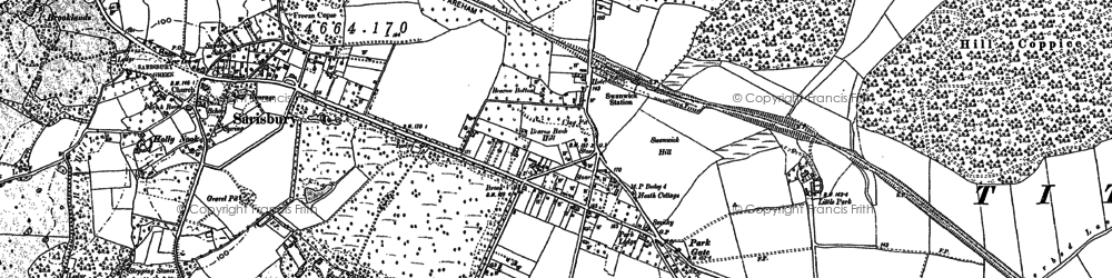 Old map of Park Gate in 1895