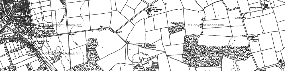 Old map of Park Springs Fm in 1885