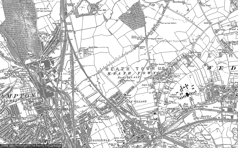 Old Map of Park Village, 1885 - 1886 in 1885