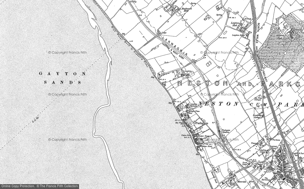 Old Map of Parkgate, 1898 - 1909 in 1898