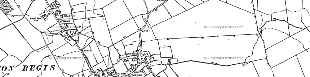 Old map of Parkside in 1881