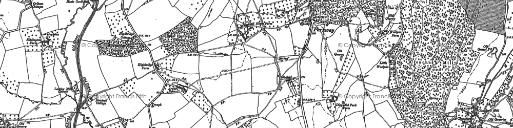 Old map of Clencher's Mill in 1903