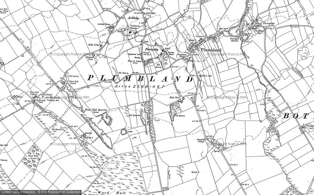Old Map of Parsonby, 1899 - 1923 in 1899