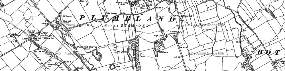 Old map of Parsonby in 1899