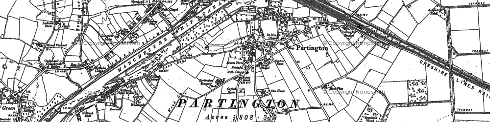 Old map of Partington in 1894