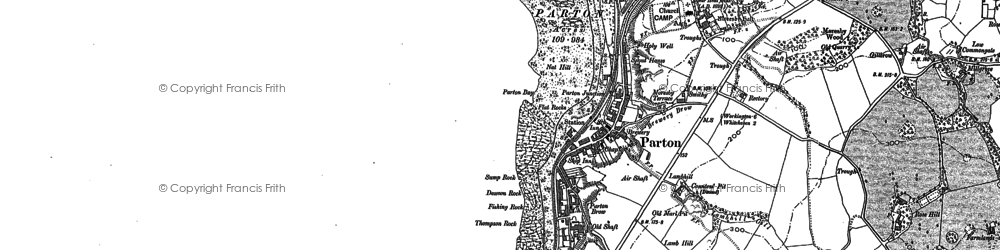 Old map of Parton Bay in 1923