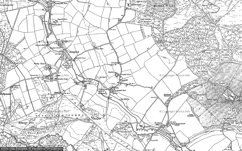 Old Map of Historic Map covering Bramshott Court in 1909