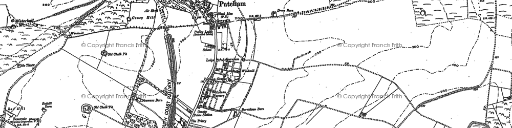 Old map of Hollingbury in 1897