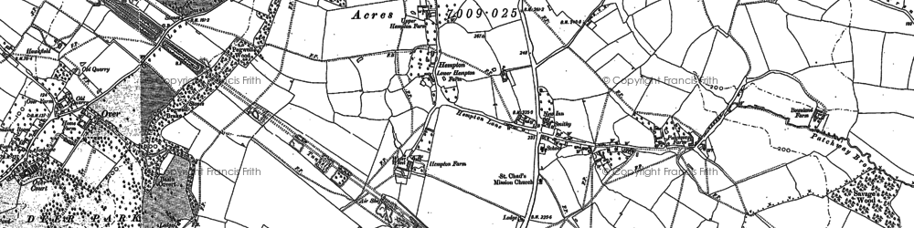 Old map of Bristol Filton Airport in 1880