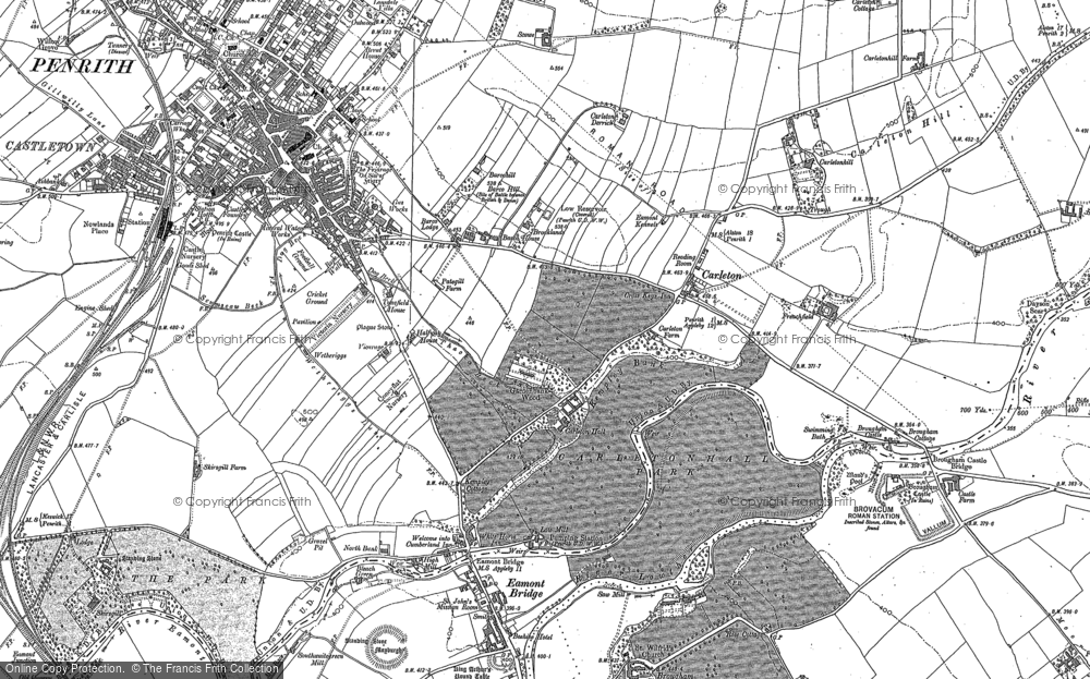 Old Map of Pategill, 1923 in 1923