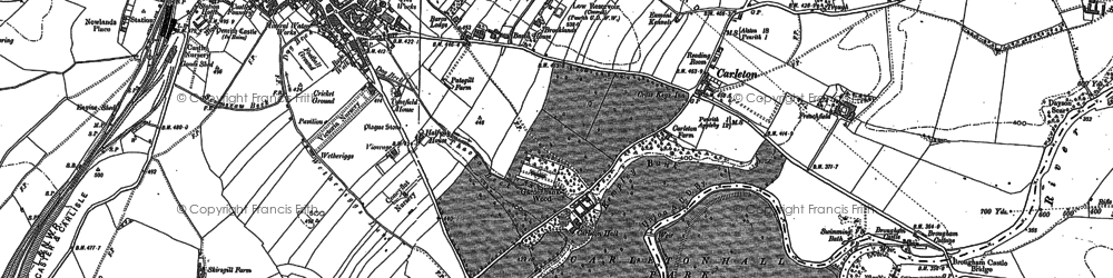 Old map of Pategill in 1923