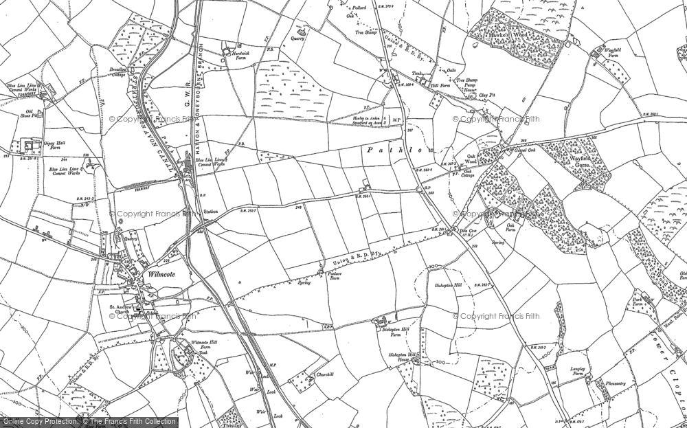 Old Map of Pathlow, 1885 in 1885