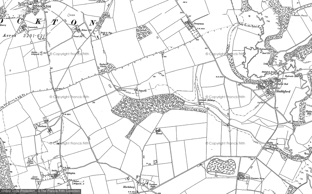 Old Map of Patmarsh, 1882 in 1882