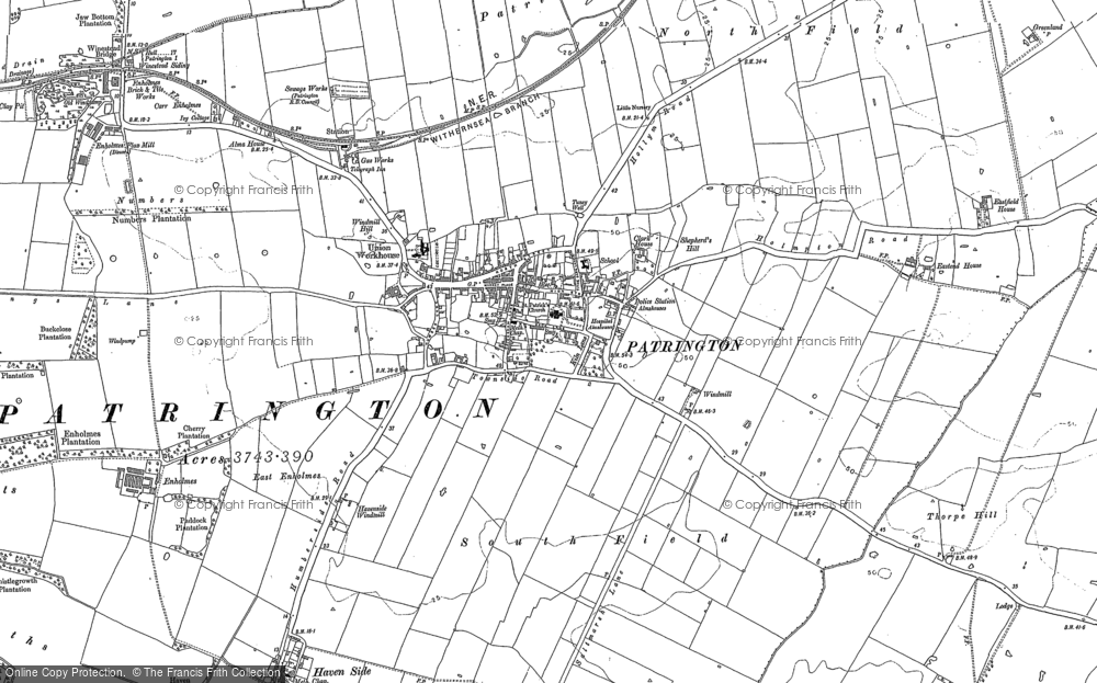 Old Map of Patrington, 1889 - 1908 in 1889