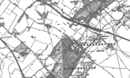 Old Map of Patrixbourne, 1896