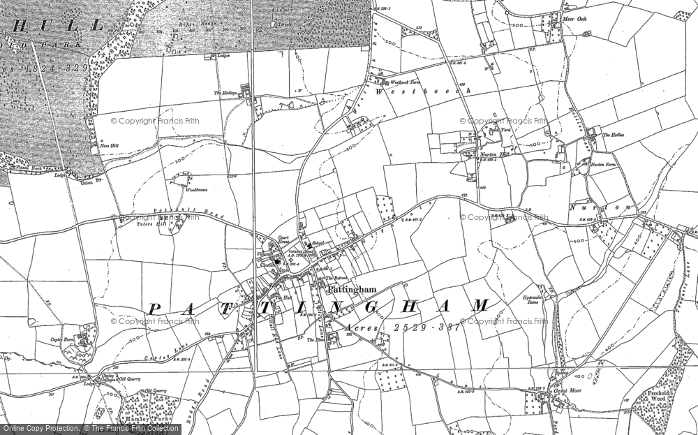 Old Map of Pattingham, 1900 in 1900