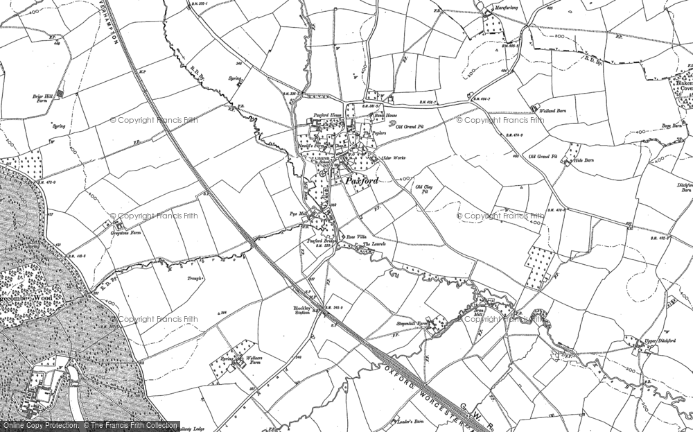 Old Map of Paxford, 1900 in 1900