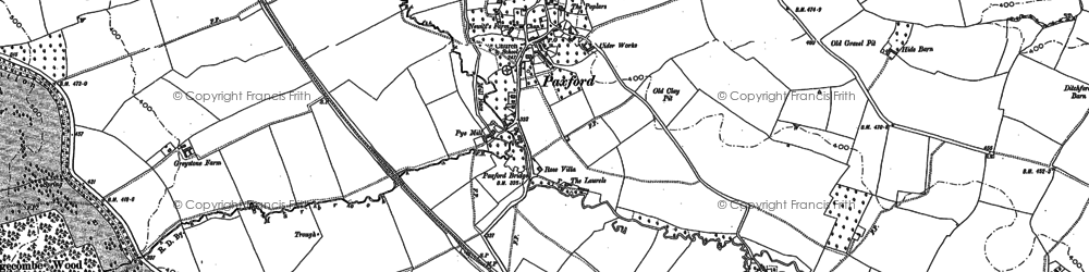 Old map of Paxford in 1900