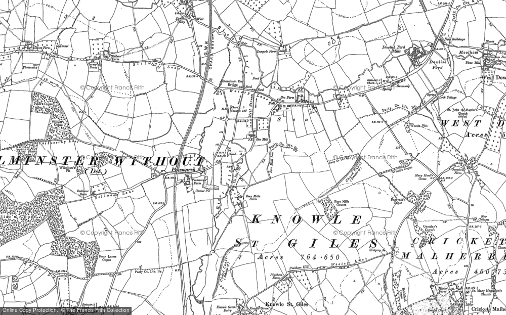 Old Map of Peasmarsh, 1886 - 1901 in 1886