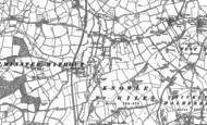 Old Map of Peasmarsh, 1886 - 1901