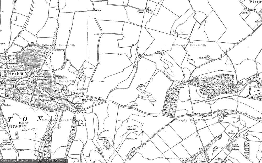 Old Map of Historic Map covering Tingley Wood in 1899