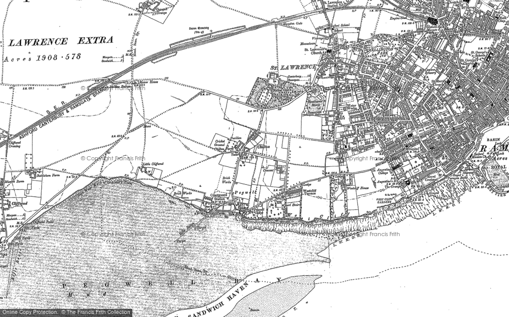 Old Map of Historic Map covering Chilton in 1897