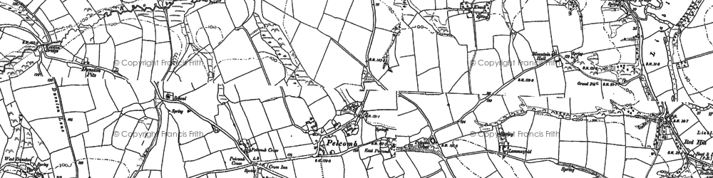 Old map of Pelcomb in 1887