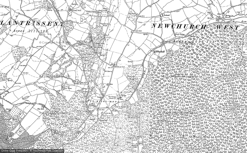 Old Map of Pen-y-cae-mawr, 1900 in 1900