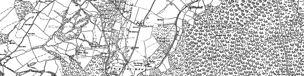 Old map of Buckwell in 1900