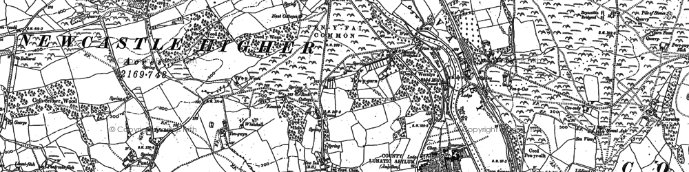 Old map of Ty'n-y-garn in 1897