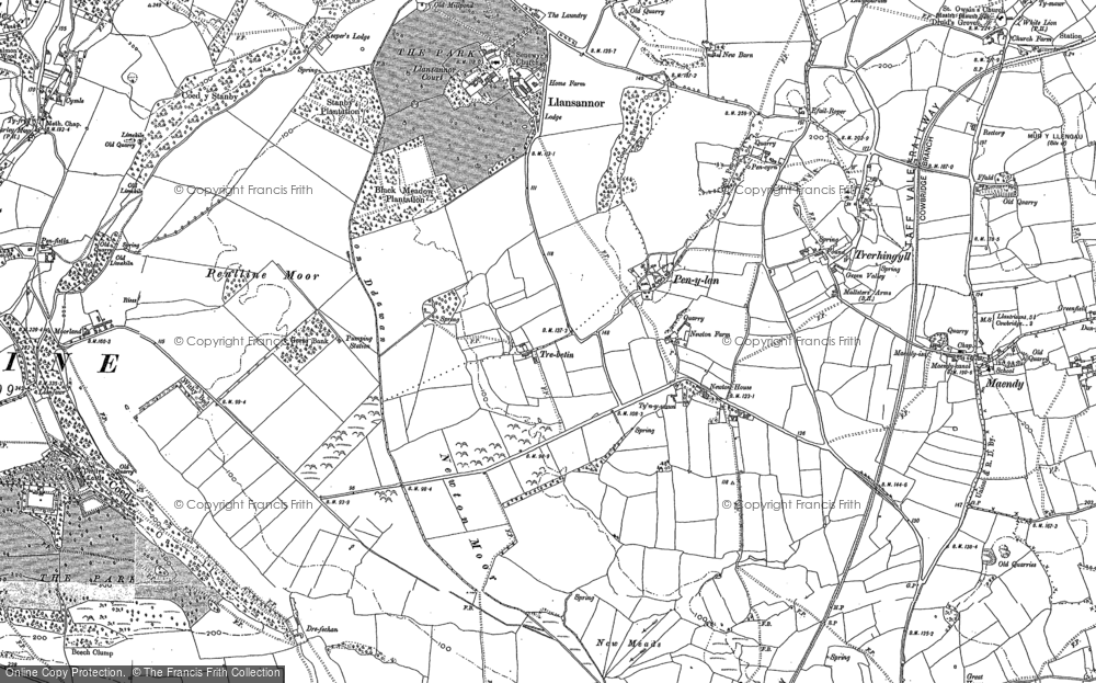 Old Map of Pen-y-lan, 1897 in 1897