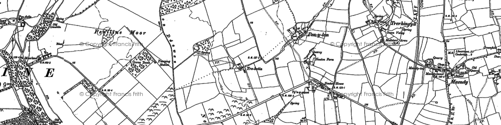 Old map of Pen-y-lan in 1897
