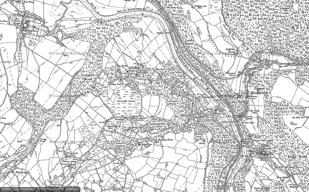 Old Map of Penallt, 1900 in 1900