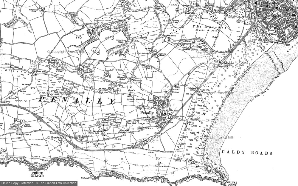 Old Map of Penally, 1906 in 1906