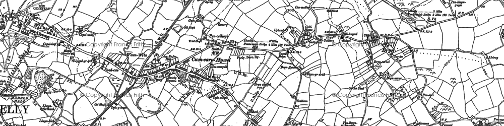 Old map of Trostre in 1905