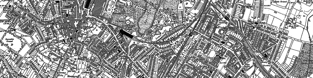 Old map of Upper Sydenham in 1894