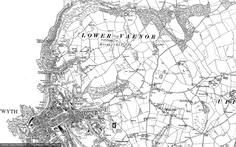 Old Map of Penglais, 1904 in 1904