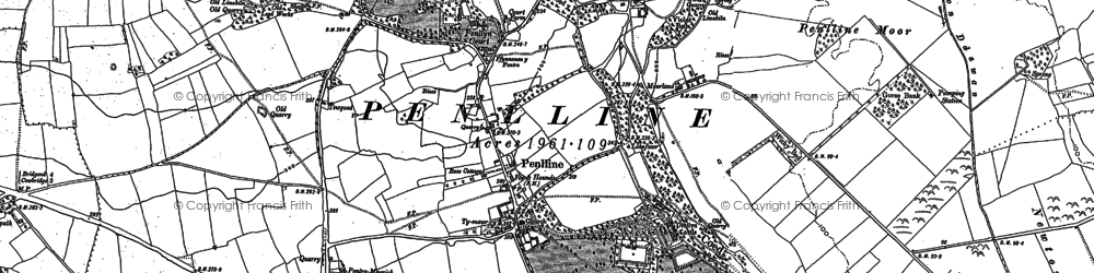 Old map of Penllyn in 1897