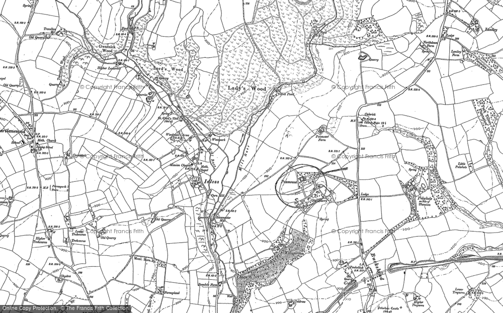 Old Map of Penmount, 1879 - 1886 in 1879