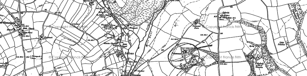 Old map of Penmount in 1879