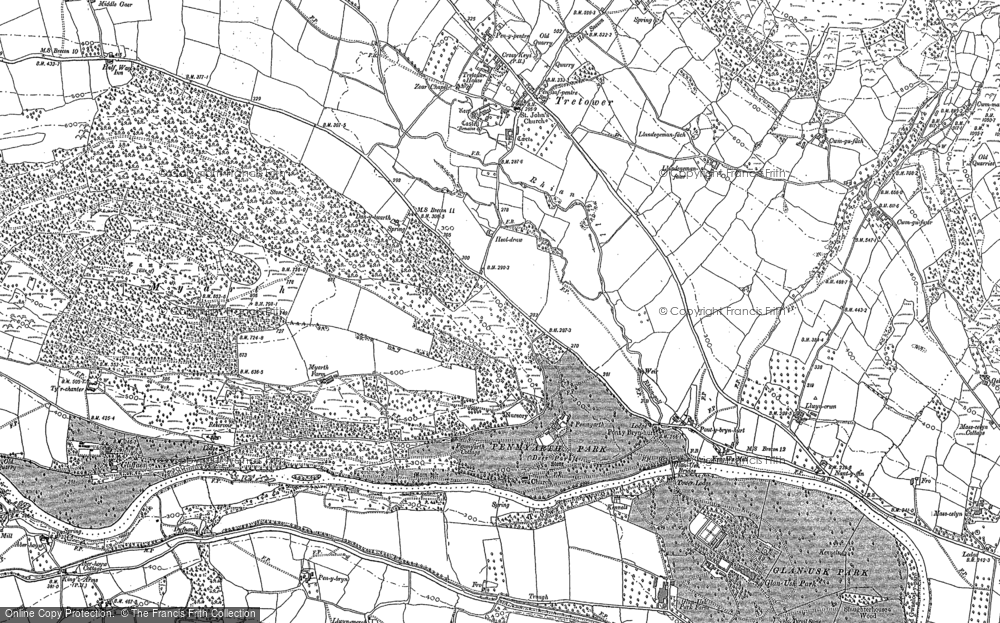 Old Map of Penmyarth, 1885 - 1886 in 1885